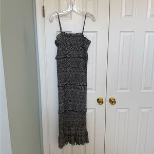 Elegant blue Floral Maxi Dress